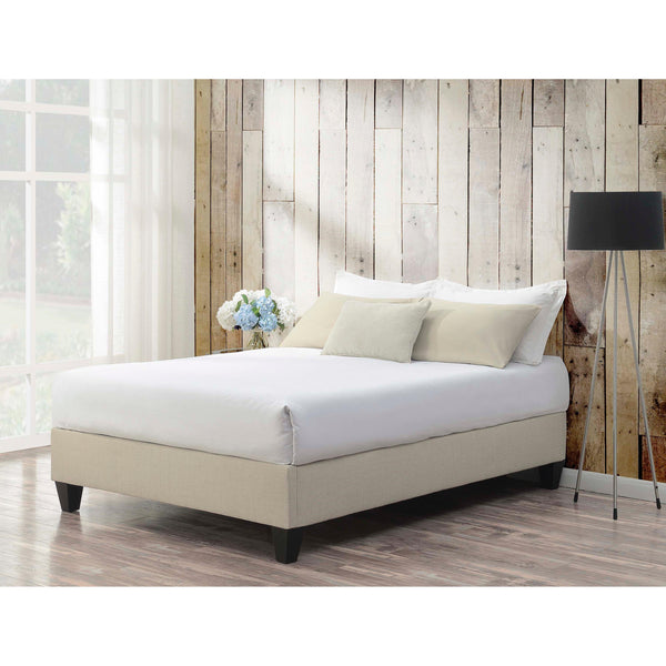 Elements International Abby Full Upholstered Platform Bed UBB082FBBO IMAGE 1