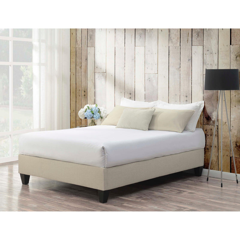 Elements International Abby Twin Upholstered Platform Bed UBB082TBBO IMAGE 1