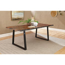  Coaster Furniture Ditman 110181 80-inch Live Edge Dining Table - Grey Sheesham IMAGE 4
