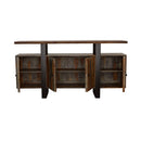  Coaster Furniture Ditman 110185 4-door Solid Wood Sideboard Buffet - Grey Sheesham IMAGE 3