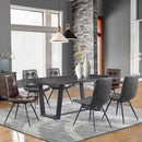  Coaster Furniture Aiken 110302 Upholstered Dining Side Chair - Charcoal IMAGE 10