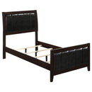  Coaster Furniture Carlton 202091T Wood Twin Panel Bed - Cappuccino IMAGE 1