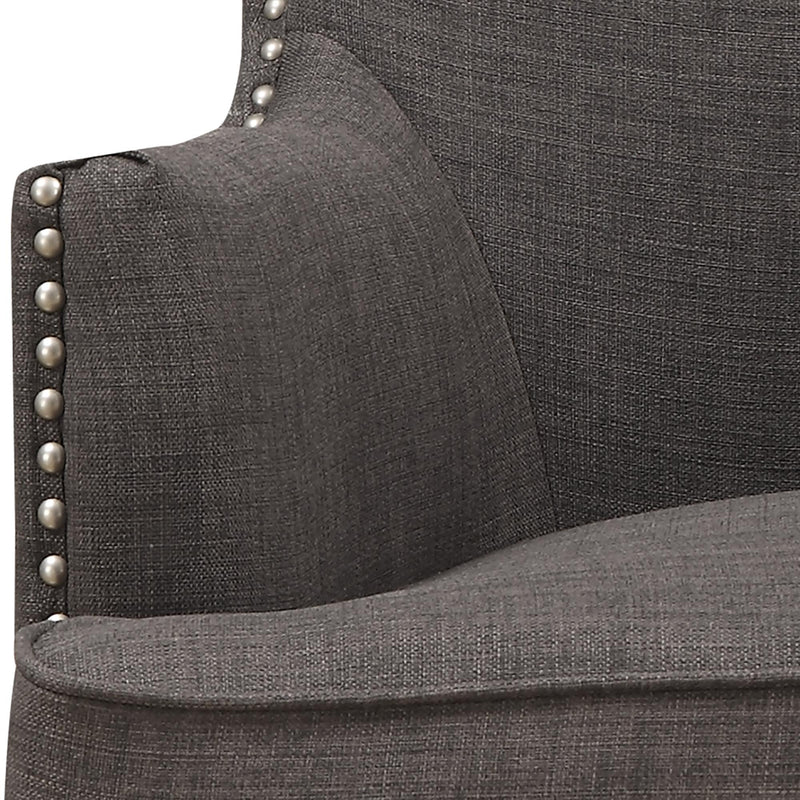 Elements International Kori Stationary Fabric Accent Chair UKR090100CA IMAGE 3