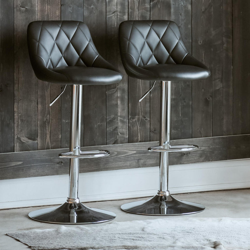  Elements International Melissa BMS800BSE Bar Stool - Black IMAGE 9