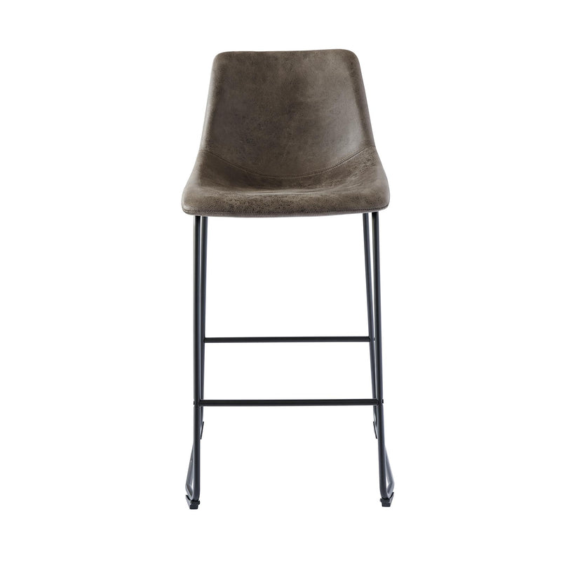 Elements International Wes Pub Height Stool BWS900BSE IMAGE 2