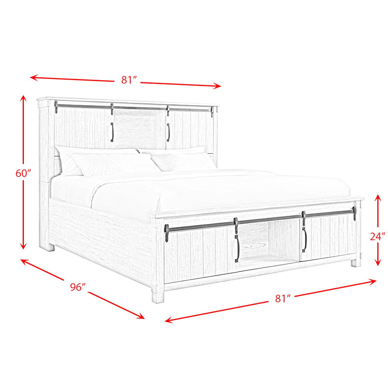 Elements International Scott King Platform Bed with Storage SC370KB IMAGE 12