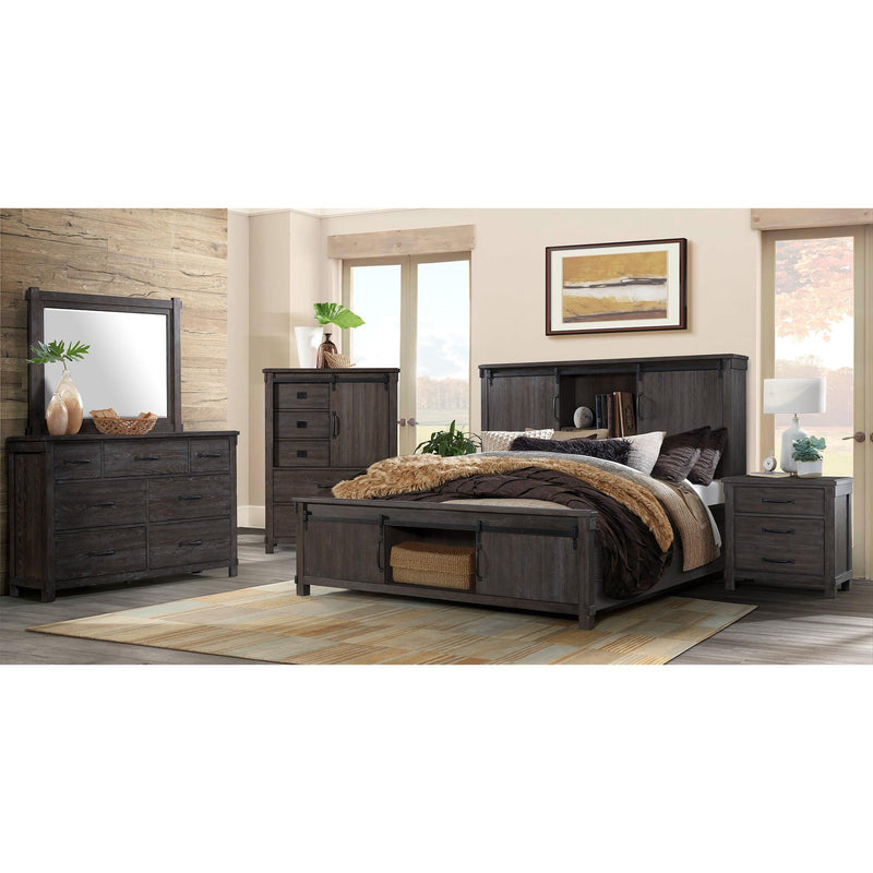 Elements International Scott Queen Platform Bed with Storage SC370QB IMAGE 10