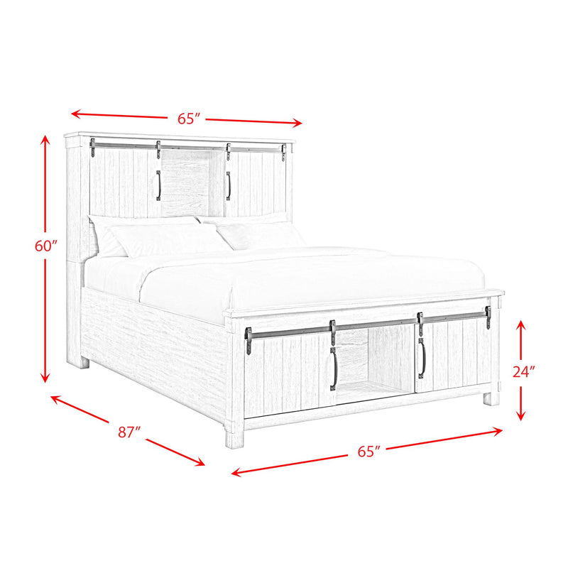 Elements International Scott Queen Platform Bed with Storage SC670QB IMAGE 13