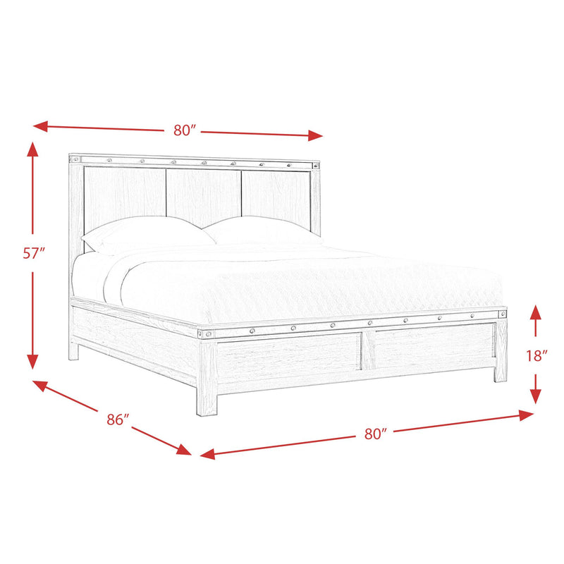 Elements International Wade King Panel Bed WE600KB IMAGE 10