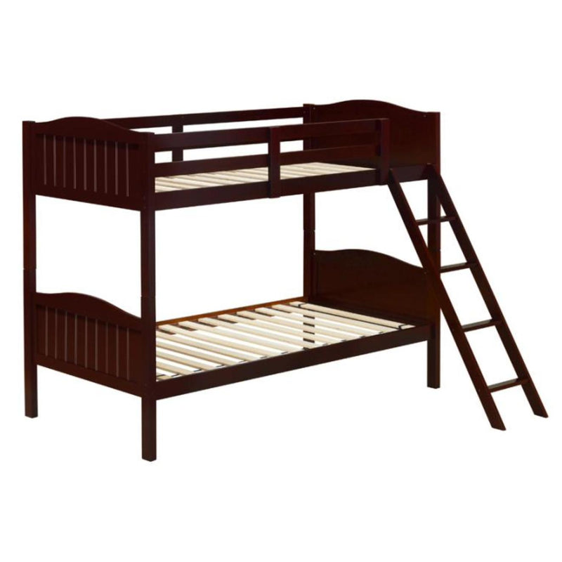 Coaster Furniture Littletown 405053BRN Twin over Twin Bunk Bed IMAGE 1