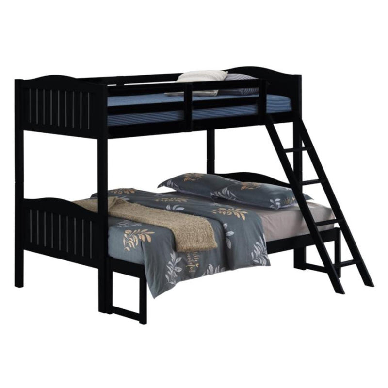 Coaster Furniture Littletown 405054BLK Twin over Full Bunk Bed IMAGE 3