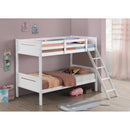  Coaster Furniture Littleton 405051WHT Wood Twin Over Twin Bunk Bed - White IMAGE 5