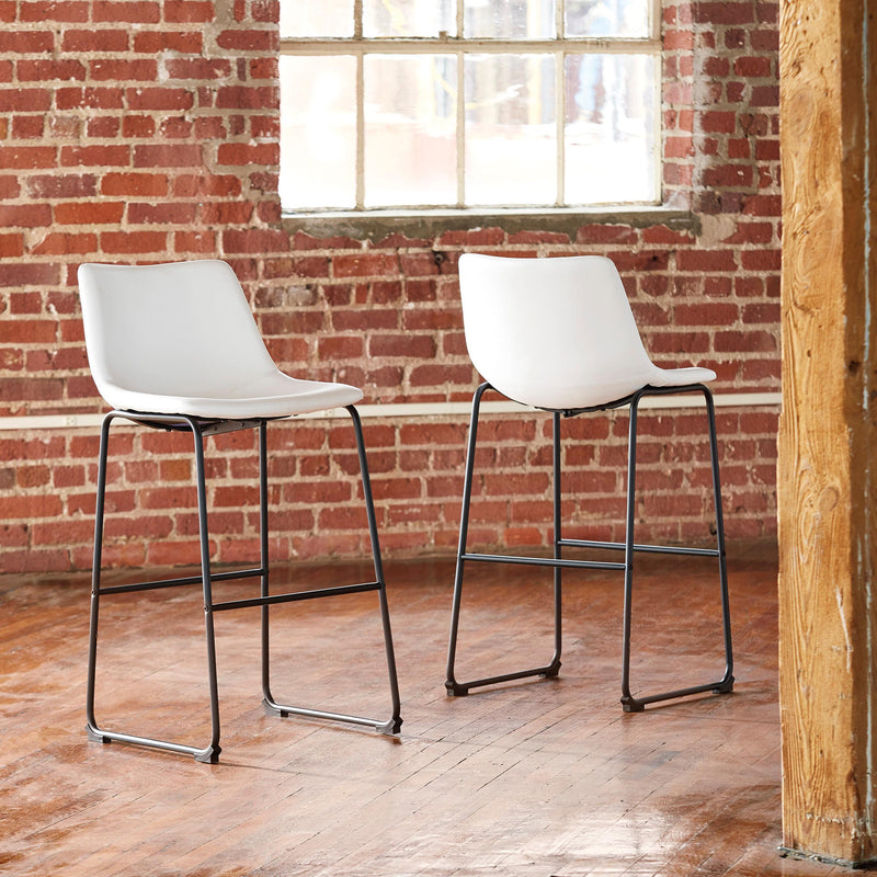 Signature Design by Ashley Centiar Pub Height Stool Centiar D372-730 Tall Upholstered Barstool (2 per package) IMAGE 4