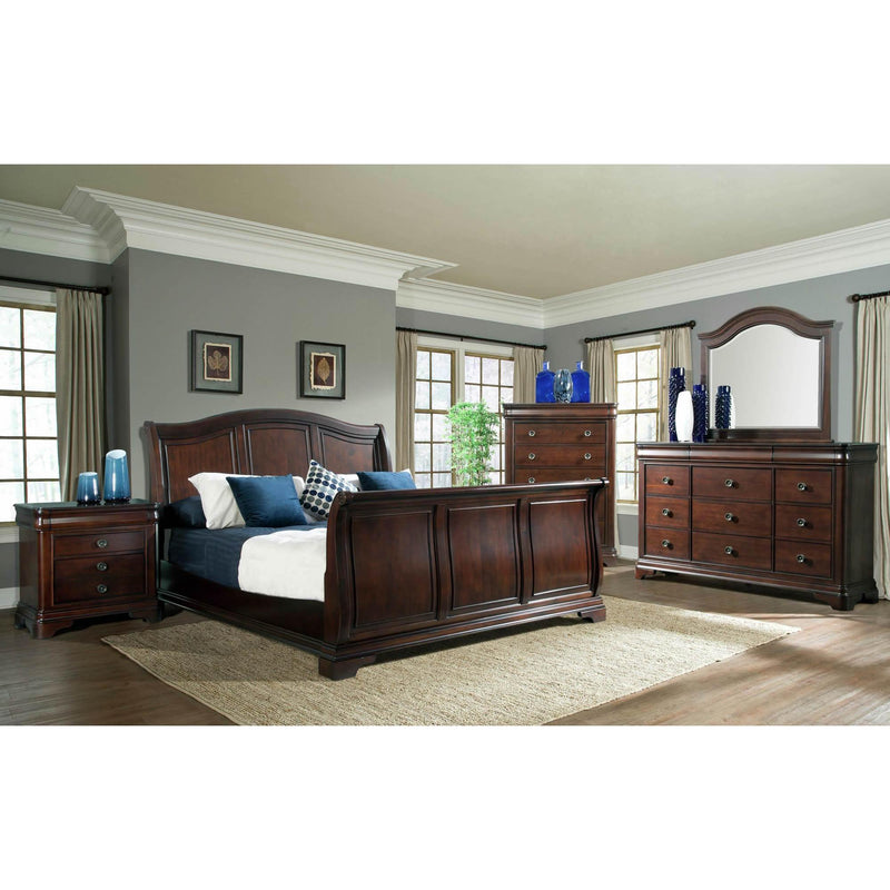 Elements International Cameron King Sleigh Bed CM750KSB IMAGE 2