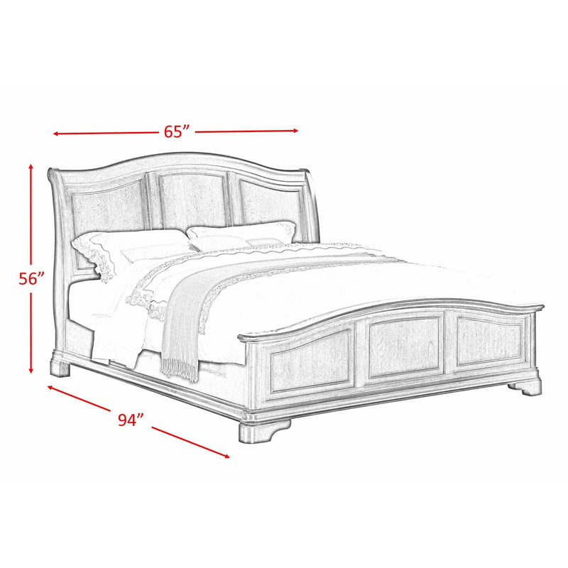 Elements International Cameron Queen Panel Bed CM750QB IMAGE 3