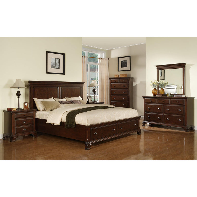 Elements International Canton Cherry 7-Drawer Dresser CN600DRMR IMAGE 3