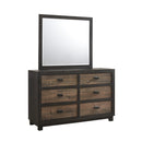  Elements International Harlington HG100DRMR Dresser w/ Mirror Set IMAGE 2