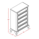 Elements International Jesse 5-Drawer Kids Chest JS700CH IMAGE 4