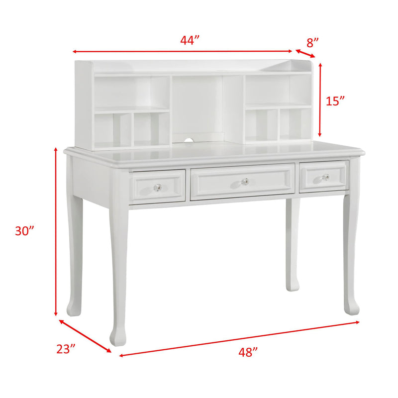 Elements International Kids Desks Desk and Hutch JS700DKHT IMAGE 2