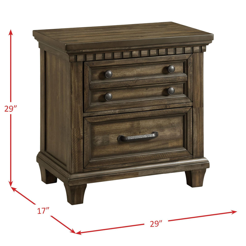 Elements International McCabe 2-Drawer Nightstand MB600NS IMAGE 14