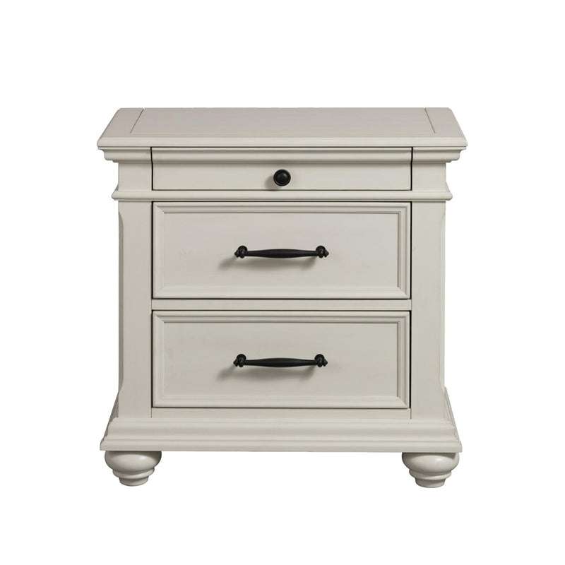 Elements International Slater 3-Drawer Nightstand SR600NS IMAGE 2