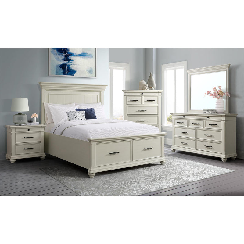  Elements International Slater SR600DRMR Dresser with Mirror - White IMAGE 12
