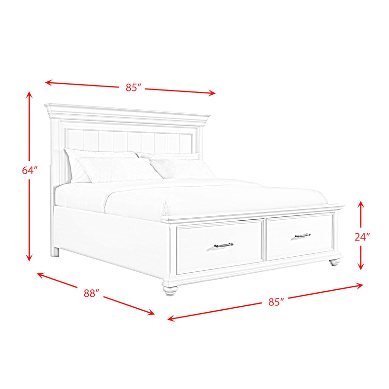 Elements International Slater King Platform Bed with Storage SR650KB IMAGE 11