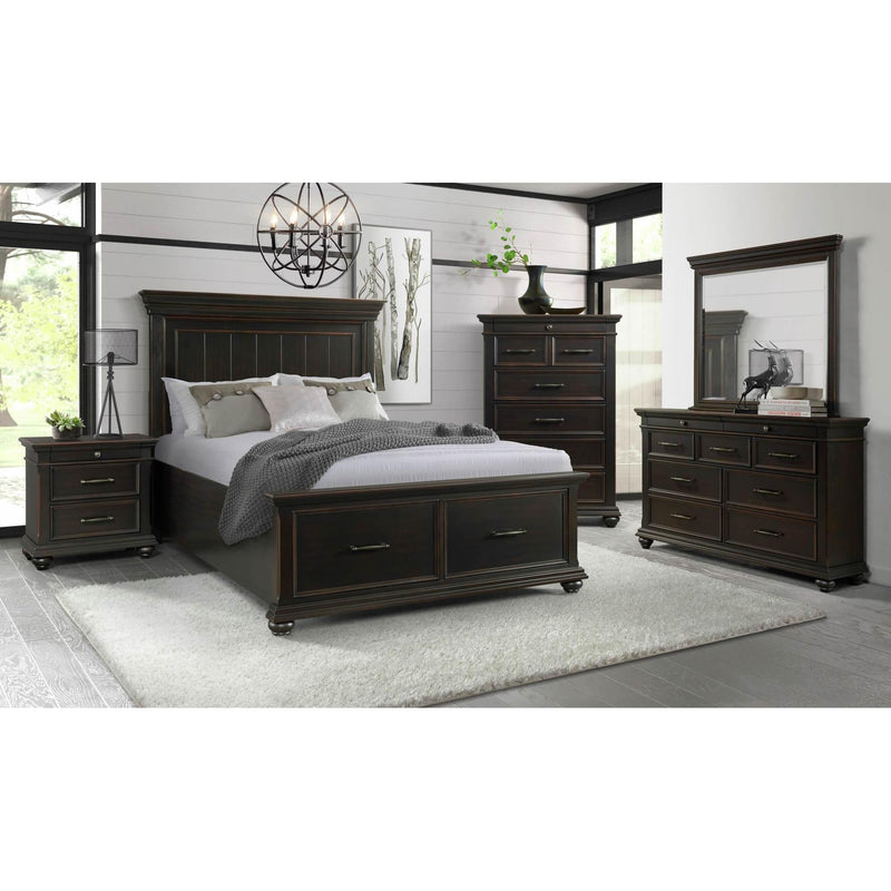  Elements International Slater SR850QB Queen Platform Storage Bed - Black IMAGE 9