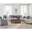  Coaster Furniture Glenn 511091 Upholstered English Arm Sofa - Light Grey and Blue IMAGE 7