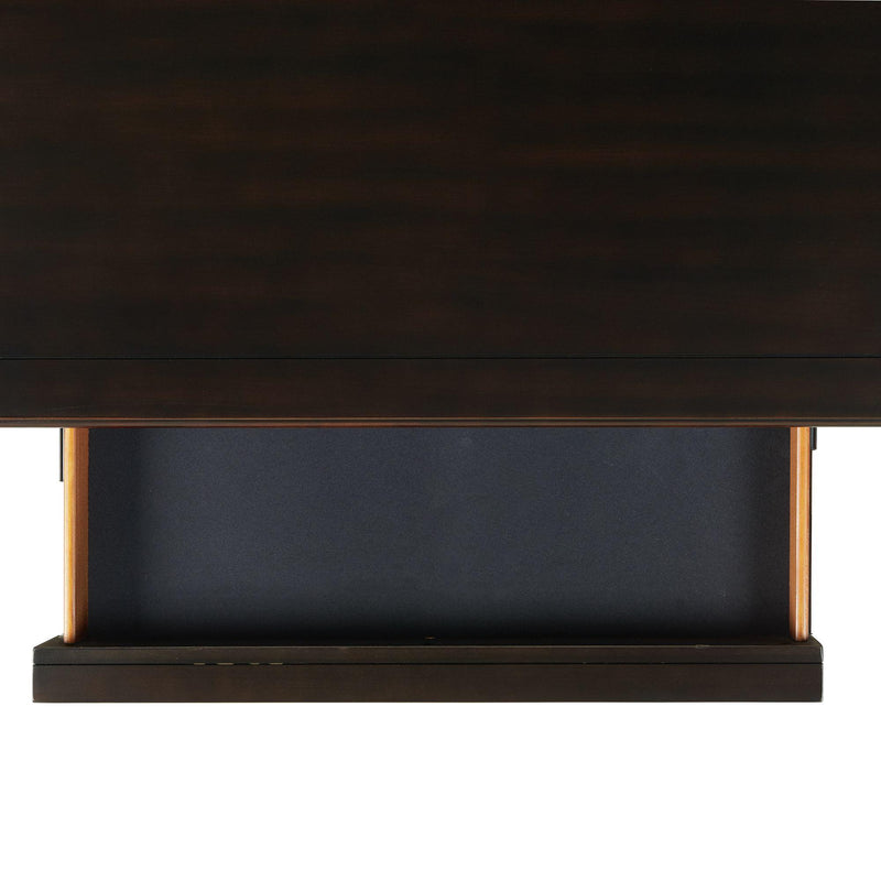  Elements International Slater SR800NS 3-Drawer Nightstand with USB Ports - Black IMAGE 4