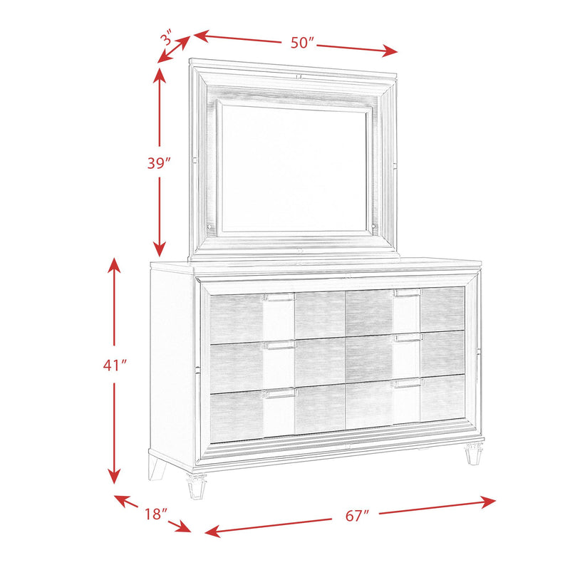 Elements International Twenty Nine 6-Drawer Dresser TN600DRMR IMAGE 13