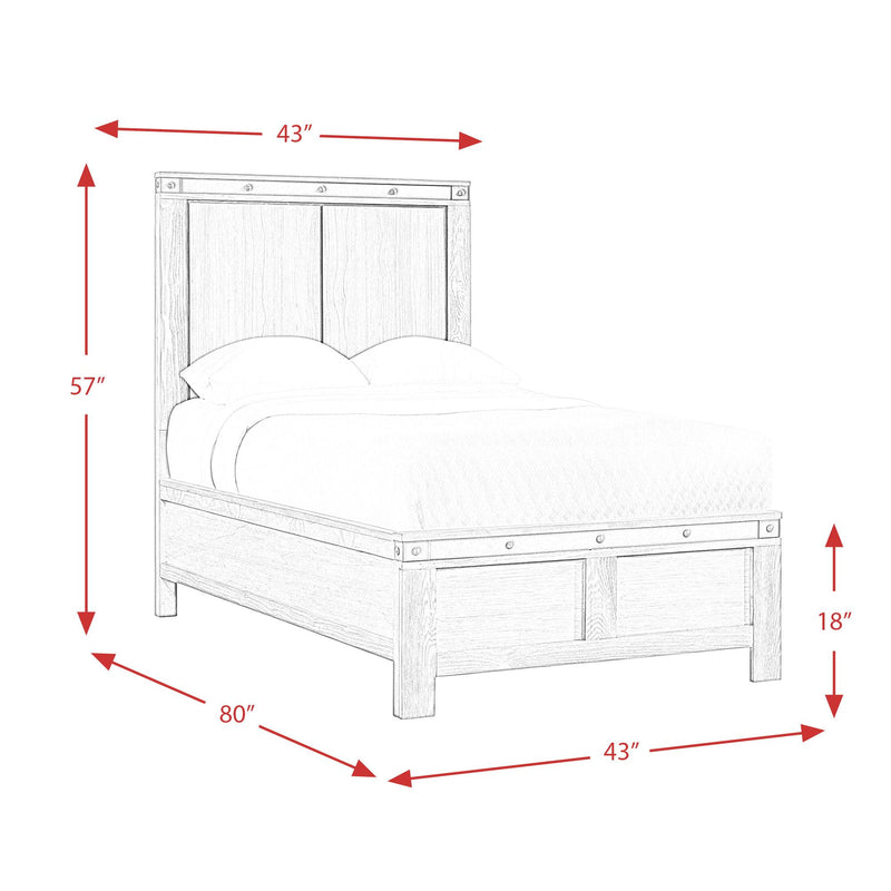 Elements International Wade Twin Panel Bed WE670TB IMAGE 10