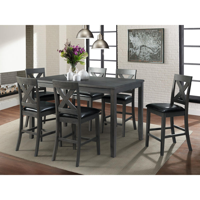 Elements International Alex 7 pc Counter Height Dinette DAX4007CS IMAGE 1