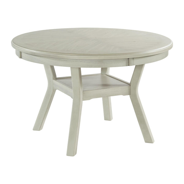 Elements International Round Amherst Dining Table with Pedestal Base DAH700DT IMAGE 1