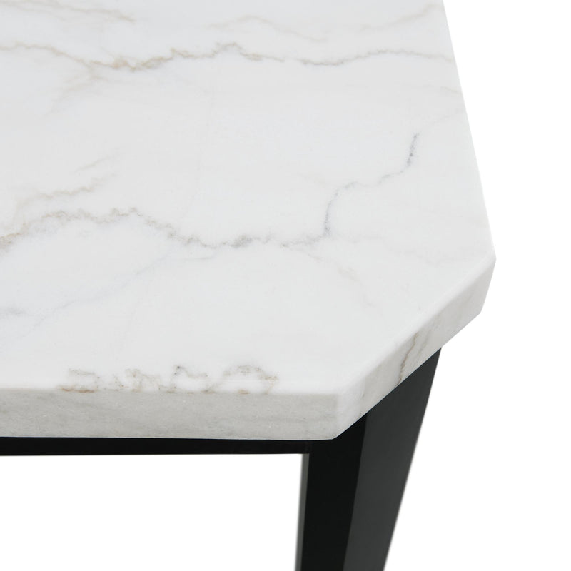 Elements International Square Francesca Counter Height Dining Table with Marble Top CFC700CHTB IMAGE 5