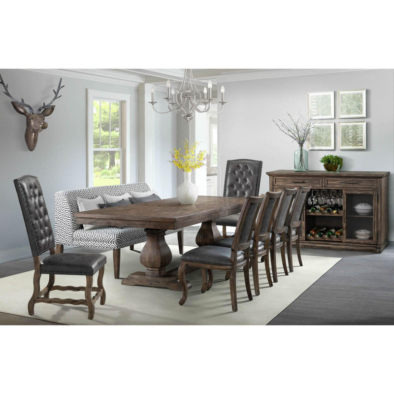 Elements International Gramercy Dining Table with Trestle Base DGC500DTTB IMAGE 7