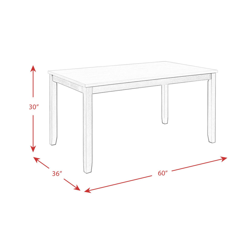 Elements International Martin Brown 6 pc Dinette DMT7006DS IMAGE 13