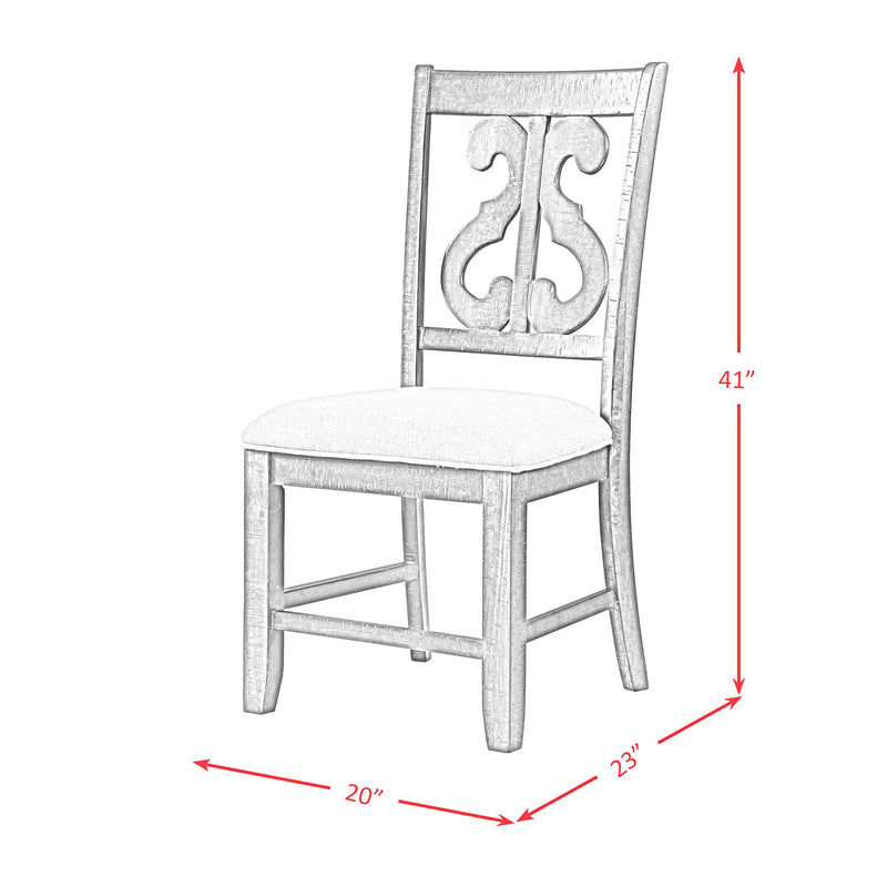 Elements International Stone Dining Chair DST350SC IMAGE 12