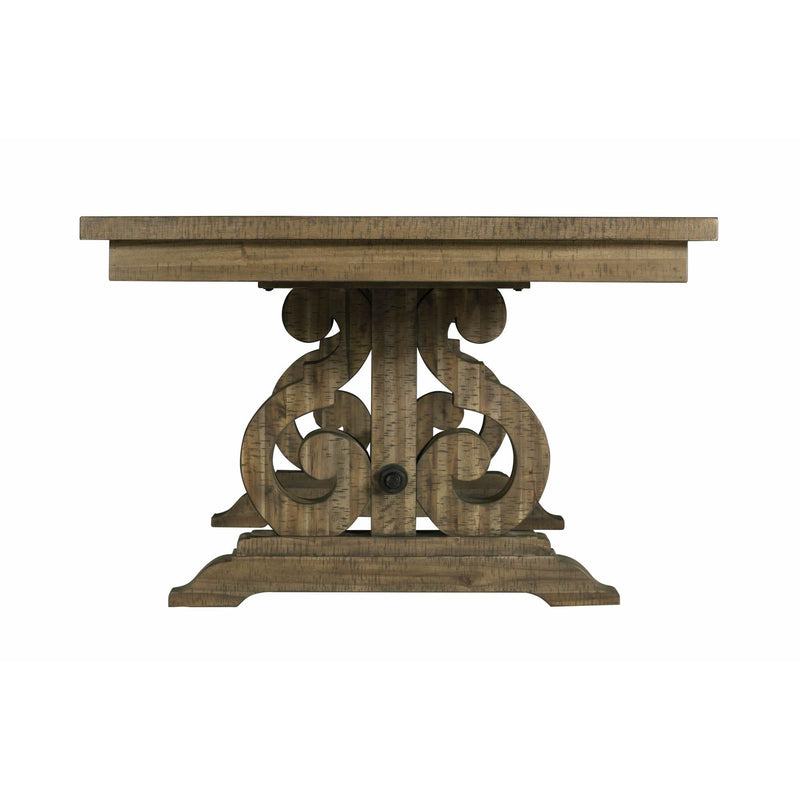 Elements International Stone Dining Table with Trestle Base DST300DT IMAGE 3