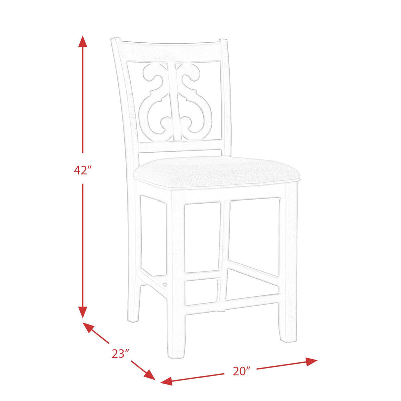 Elements International Stone Counter Height Dining Chair DST195CSC IMAGE 13