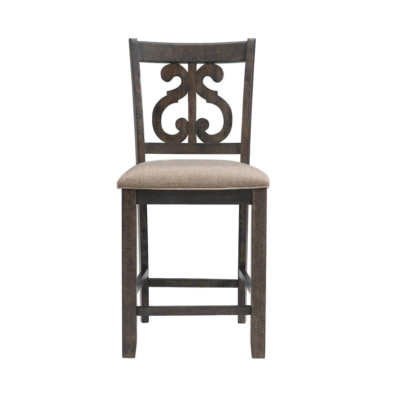 Elements International Stone Counter Height Dining Chair DST195CSC IMAGE 2