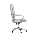  Coaster Furniture Ximena 801746 Upholstered Adjustable High Back Office Chair - White IMAGE 5