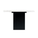  Elements International Valentino CVL500DTB Dining Table - White Marble IMAGE 3