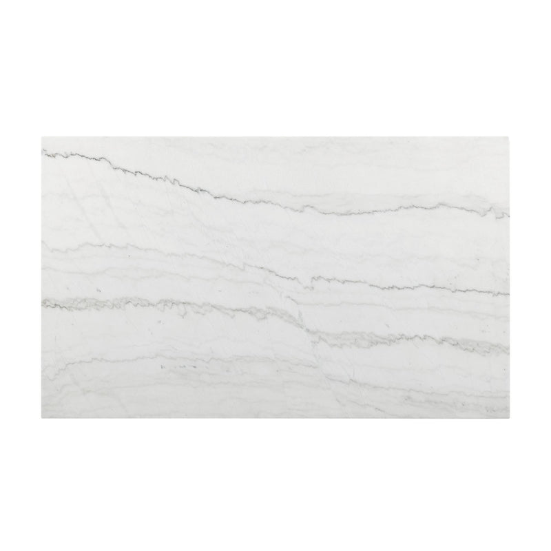  Elements International Valentino CVL500DTB Dining Table - White Marble IMAGE 4