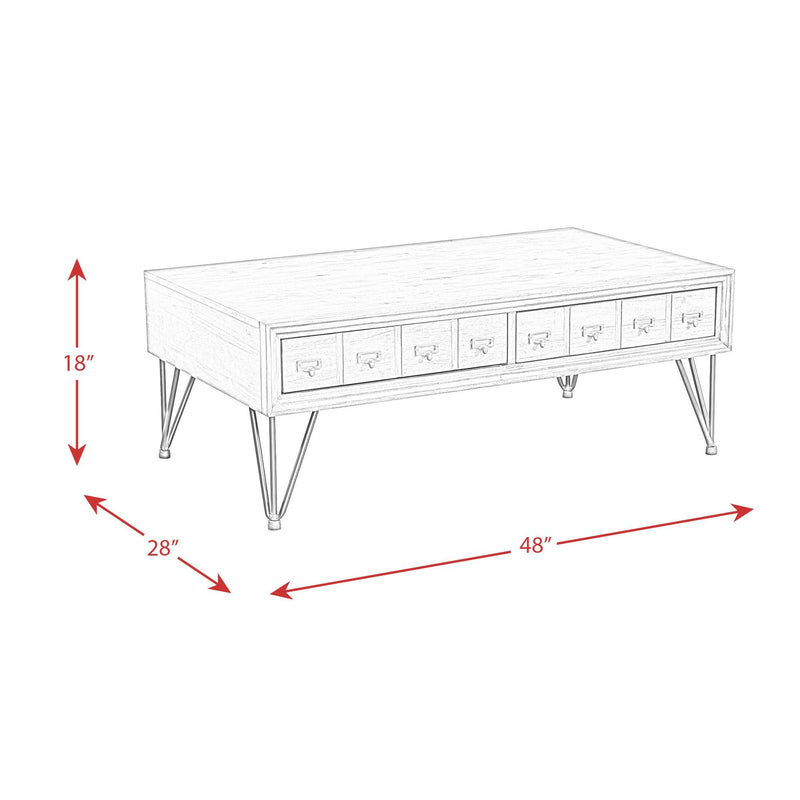 Elements International Boone Coffee Table TBN100CTE IMAGE 11