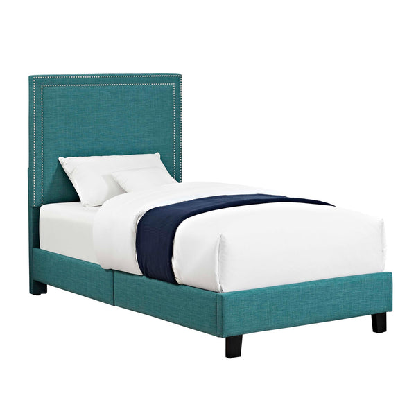 Elements International Erica Twin Upholstered Platform Bed UMY087TB IMAGE 1