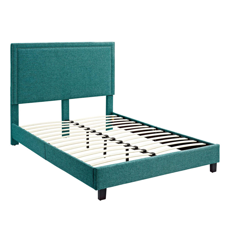 Elements International Erica Full Upholstered Platform Bed UMY087FB IMAGE 3