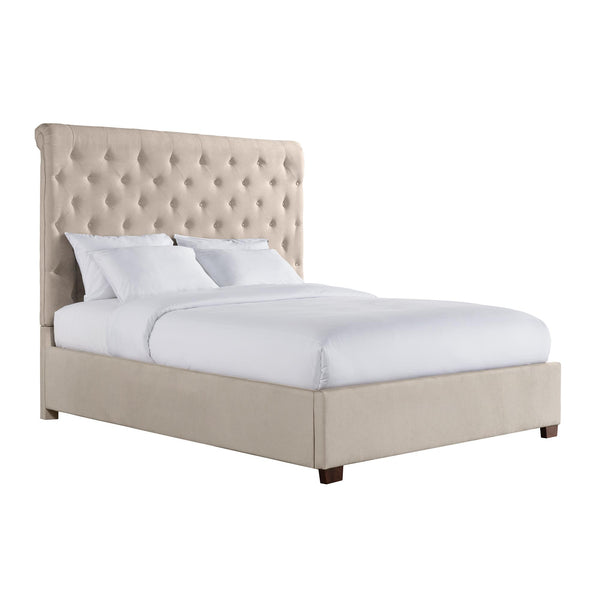 Elements International Waldorf King Upholstered Platform Bed UWF3152KB IMAGE 1