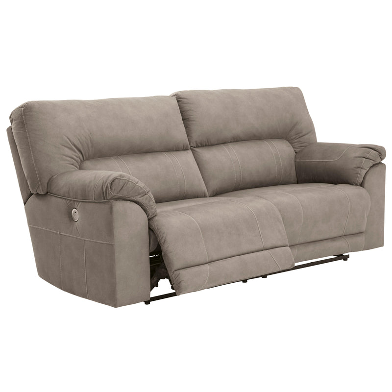 Benchcraft Cavalcade Power Reclining Leather Look Sofa 7760147 IMAGE 2