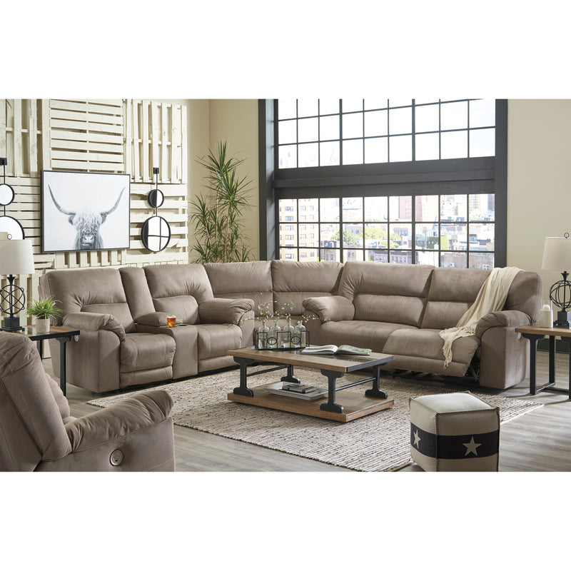 Benchcraft Cavalcade Power Reclining Leather Look Loveseat with Console 7760196 IMAGE 16